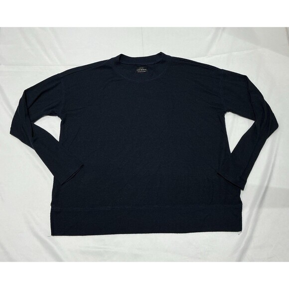 Lucky Brand Sweaters - Lucky Brand Sweater Womens Medium Navy Blue Lightweight Casual Preppy